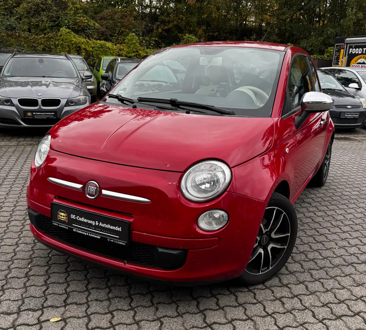 Fiat 500 Pop *TÜV2027*Scheckheft*Klima*8-Fach*Alu* Rot - 1