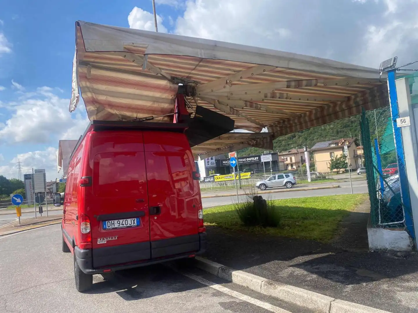 Renault Master T28/100 2.5 dCi CON TENDA IDEALE PER MERCATI Rouge - 2