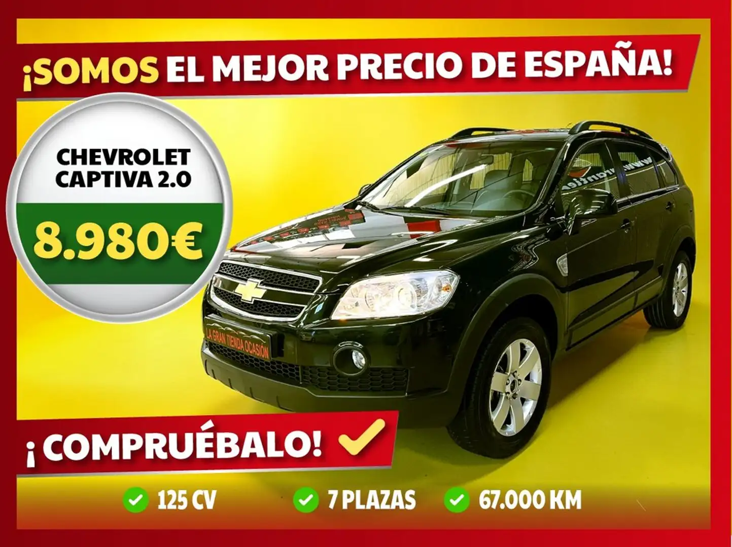 Chevrolet Captiva 2.0VCDi LS7 Schwarz - 1