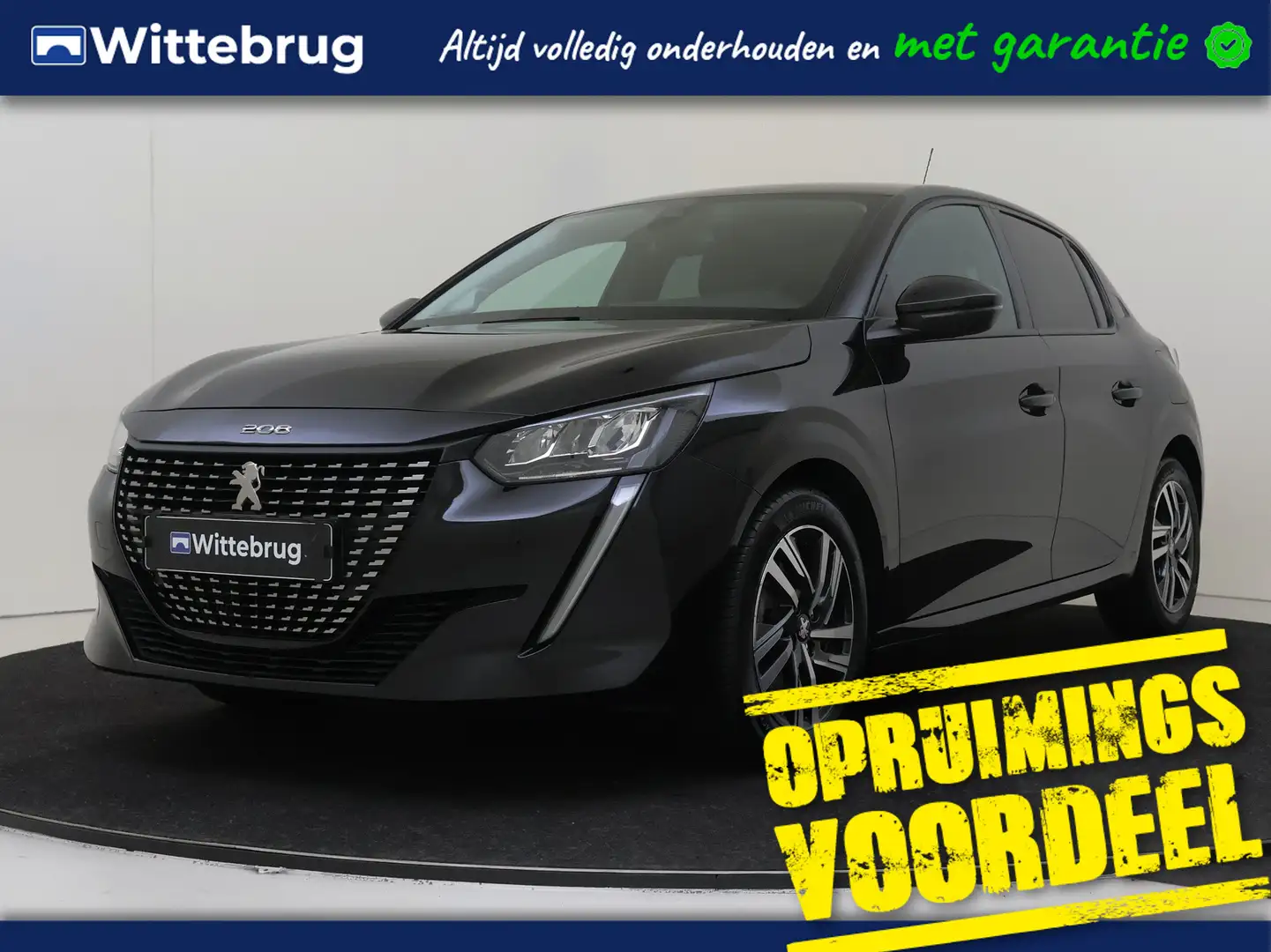 Peugeot 208 1.2 PureTech 100PK Allure Pack | UITVERKOOP !!! Zwart - 1