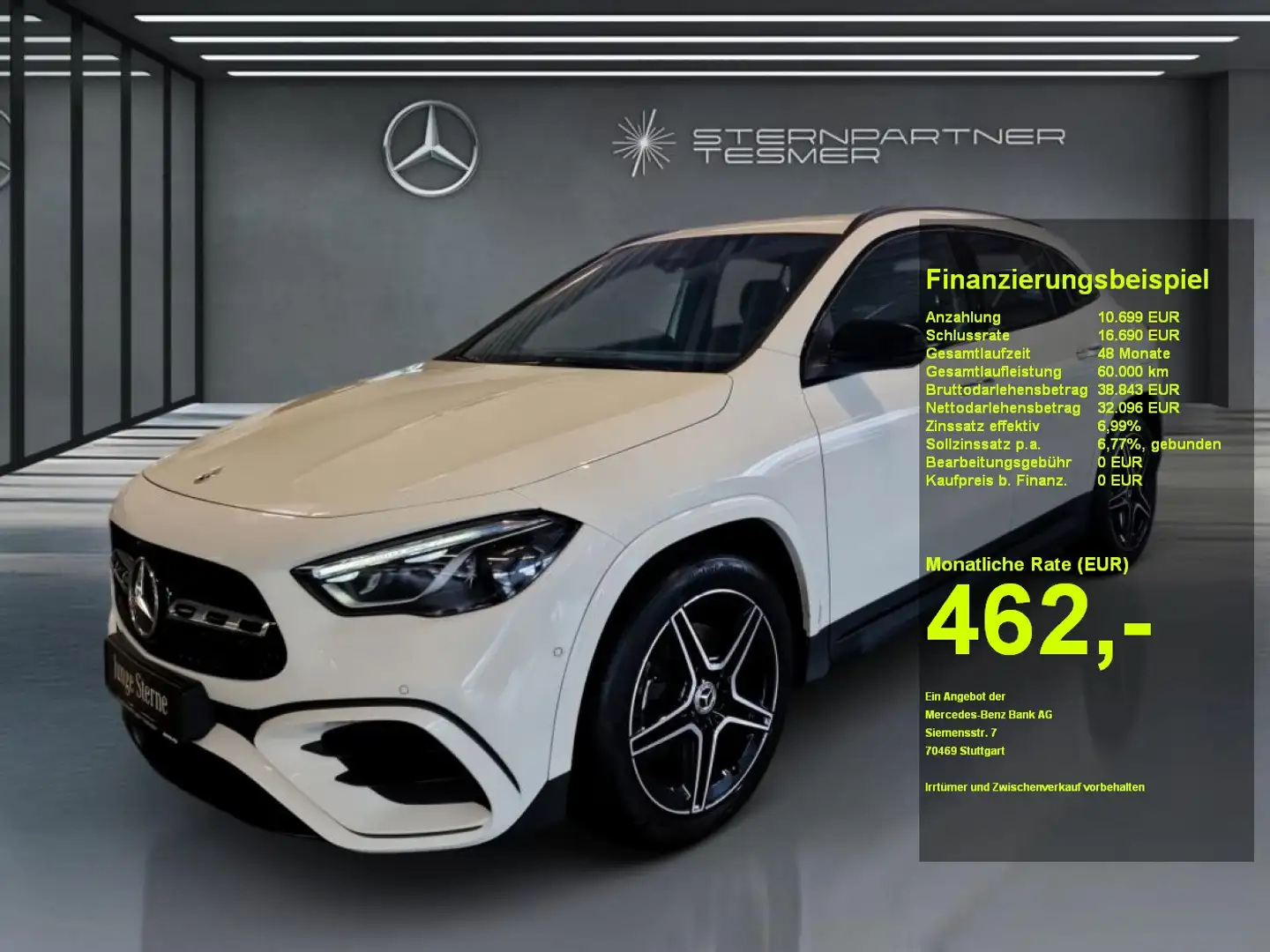 Mercedes-Benz GLA 200 d AMG+DISTR+NIGHT+AMBIENTE+KAMERA+AHK Weiß - 1