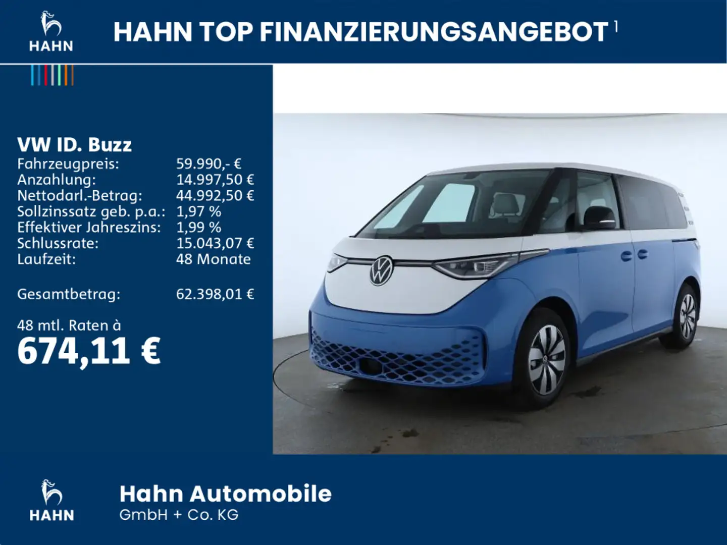 Volkswagen ID. Buzz ID BUZZ PRO 210kW HUD NAVI AHK FLEXBOARD SOUND Weiß - 2