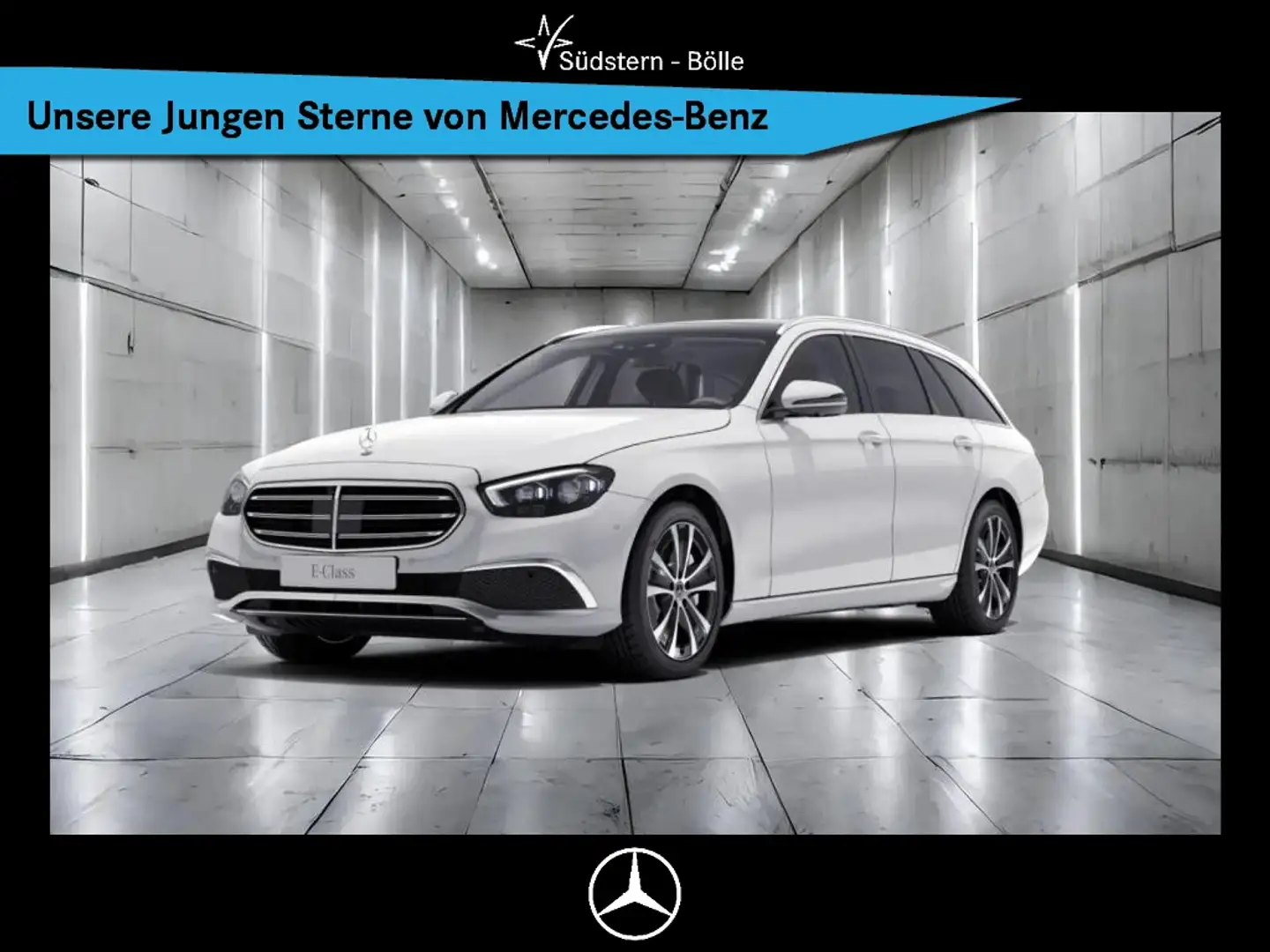 Mercedes-Benz E 400 d T 4M AVANTGARDE+DISTR+AHK+PANO+360°KAM Weiß - 1