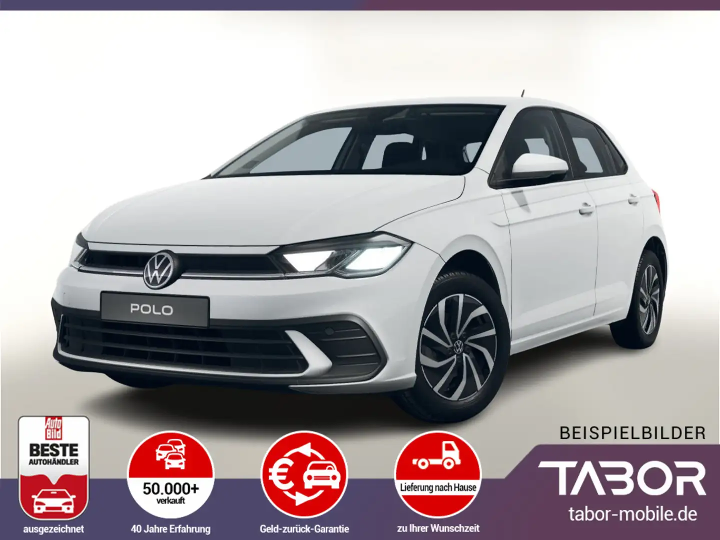 Volkswagen Polo 1.0 TSI 80 LED LM15Z AppCo DigCo PDC LaneAs Bianco - 1