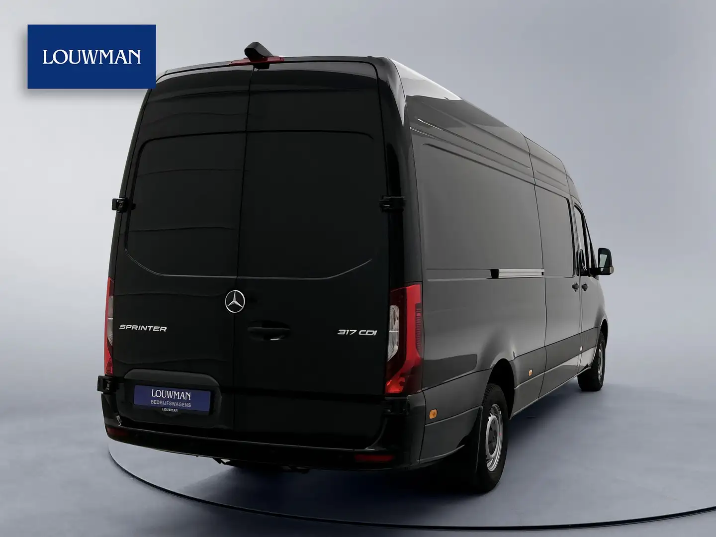 Mercedes-Benz Sprinter 317 L3H2 Pro LED 3500 KG Trekgewicht Navigatie Ach Zwart - 2