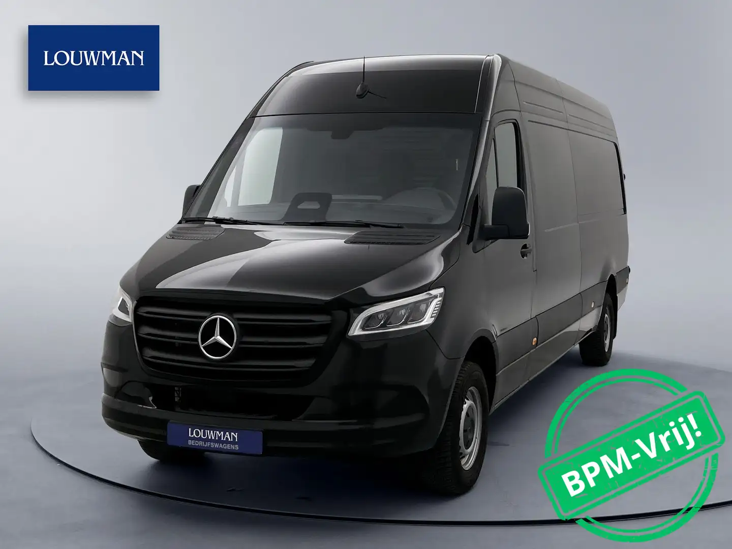 Mercedes-Benz Sprinter 317 L3H2 Pro LED 3500 KG Trekgewicht Navigatie Ach Zwart - 1