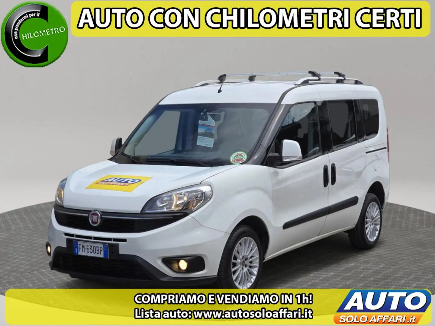 Fiat Doblo Doblò 1.6 MJT 5POSTI AUTOVETTURA EU6B RATE/PERMUT Bianco - 1