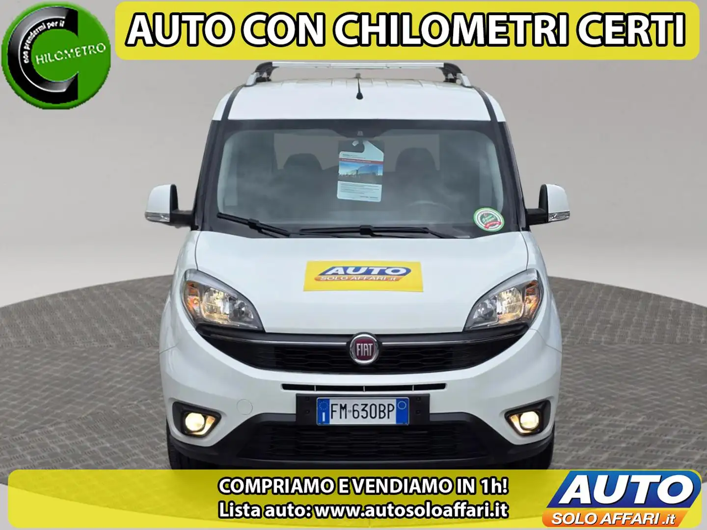 Fiat Doblo Doblò 1.6 MJT 5POSTI AUTOVETTURA EU6B RATE/PERMUT Bianco - 2