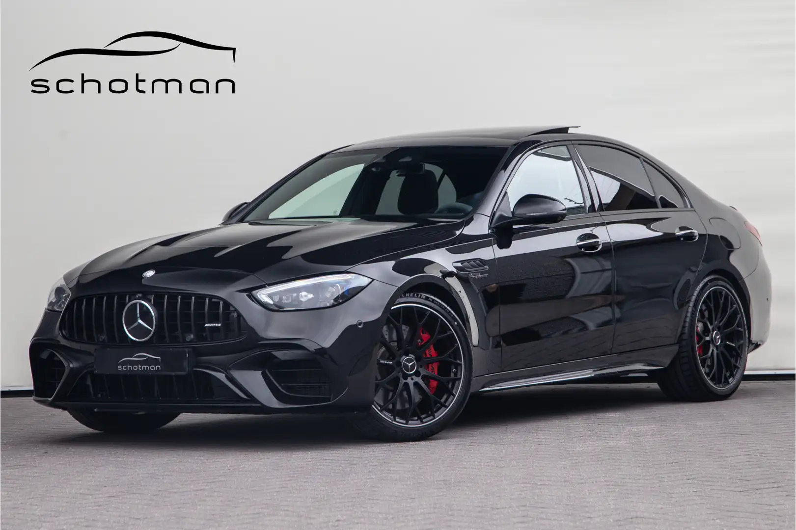 Mercedes-Benz C 63 AMG S E Performance 680pk Premium Plus, Head-up, Vierw Zwart - 1