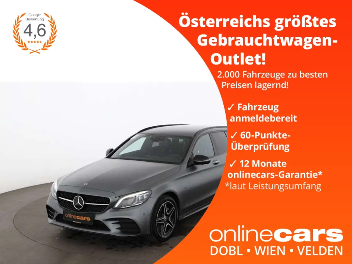 Mercedes-Benz C 300 de T AMG-Line Aut LED AHK HEAD-UP 360-CAM Grau - 1