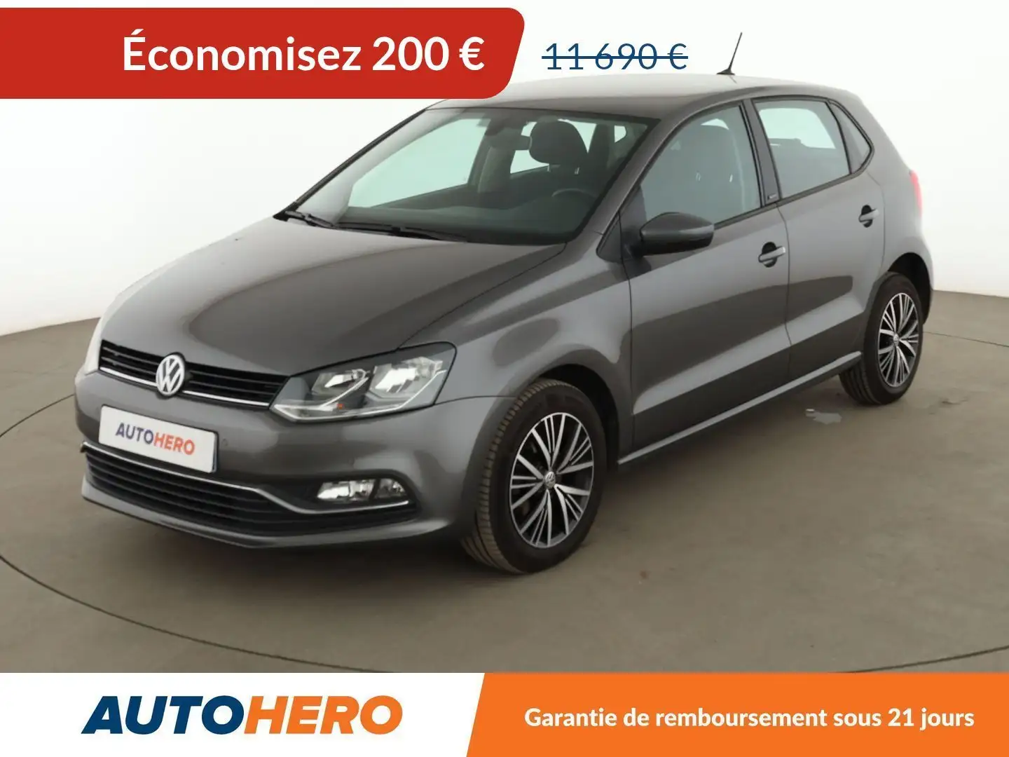 Volkswagen Polo 1.2 TSI BlueMotion Tech Allstar DSG7 Gris - 1