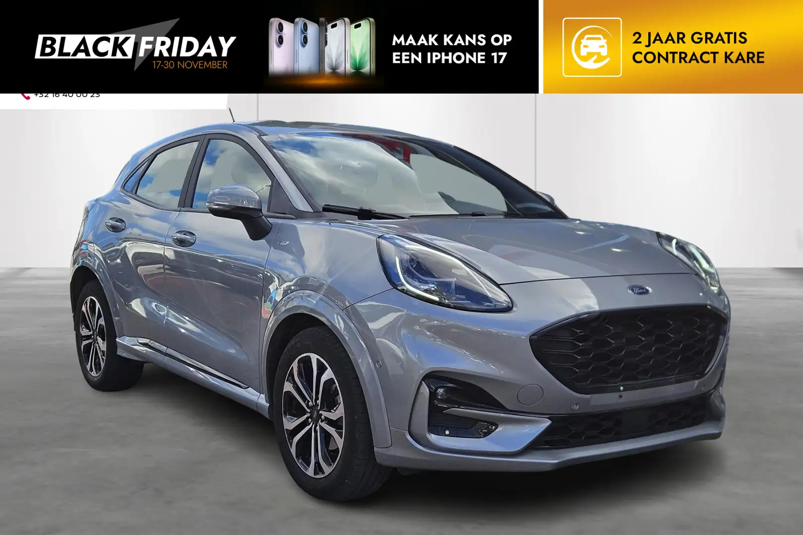 Ford Puma Hybride-GPS-Airco-Carplay-Camera Grigio - 1