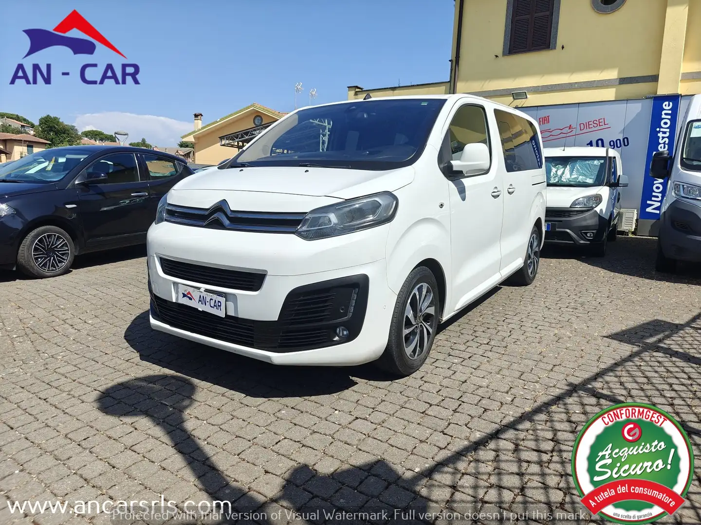 Citroen Spacetourer 2.0 HDi aut. 8 posti tetto-pelle-retrocamera Bianco - 1