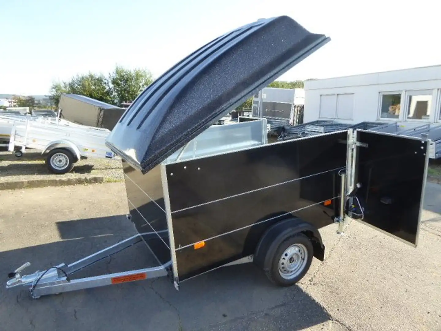 Vezeko Kart 2 Klappdeckel 750 kg schwarz foliert 2 Karts Schwarz - 2