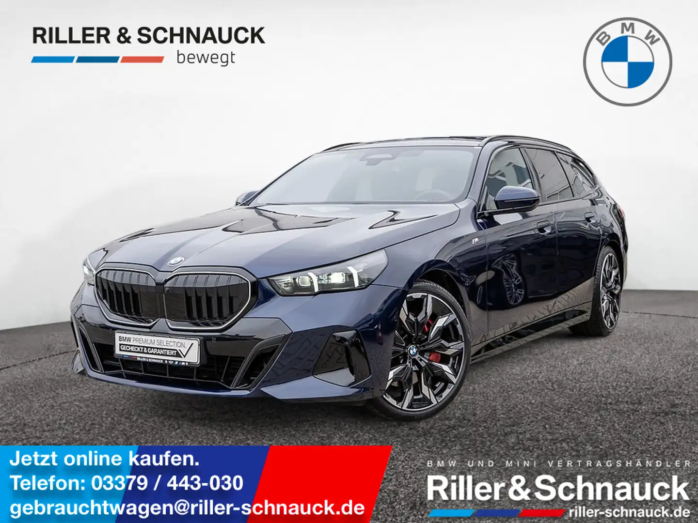 BMW 540 d Touring xDrive M-Sport HUD PANO 360° B&W Blau - 1