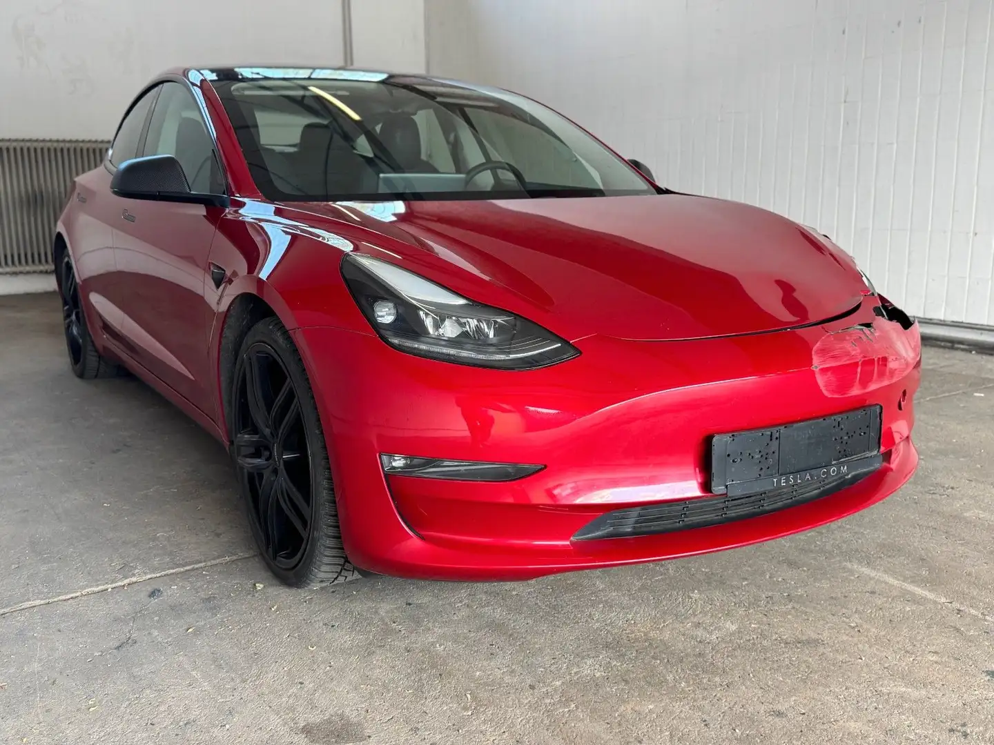 Tesla Model 3 Performance Dual AWD UNFALL 1.Hand Rood - 1