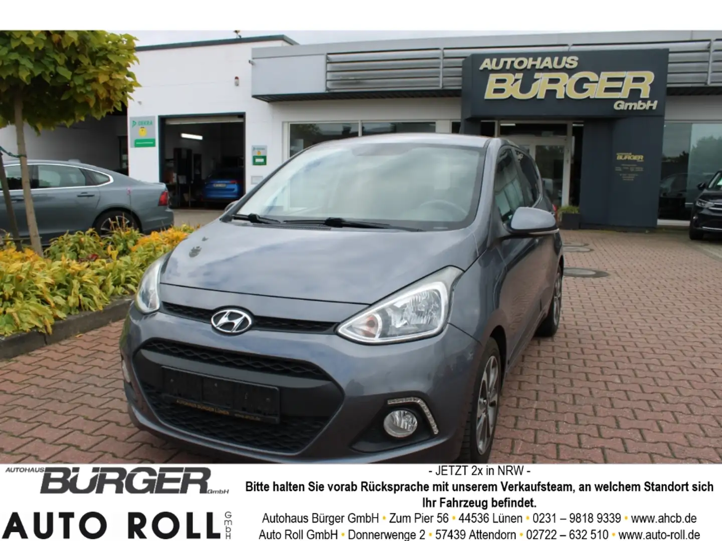 Hyundai i10 Passion 1.2 Klimaauto SitzHZG PDC LenkradHZG Bluet Grau - 1