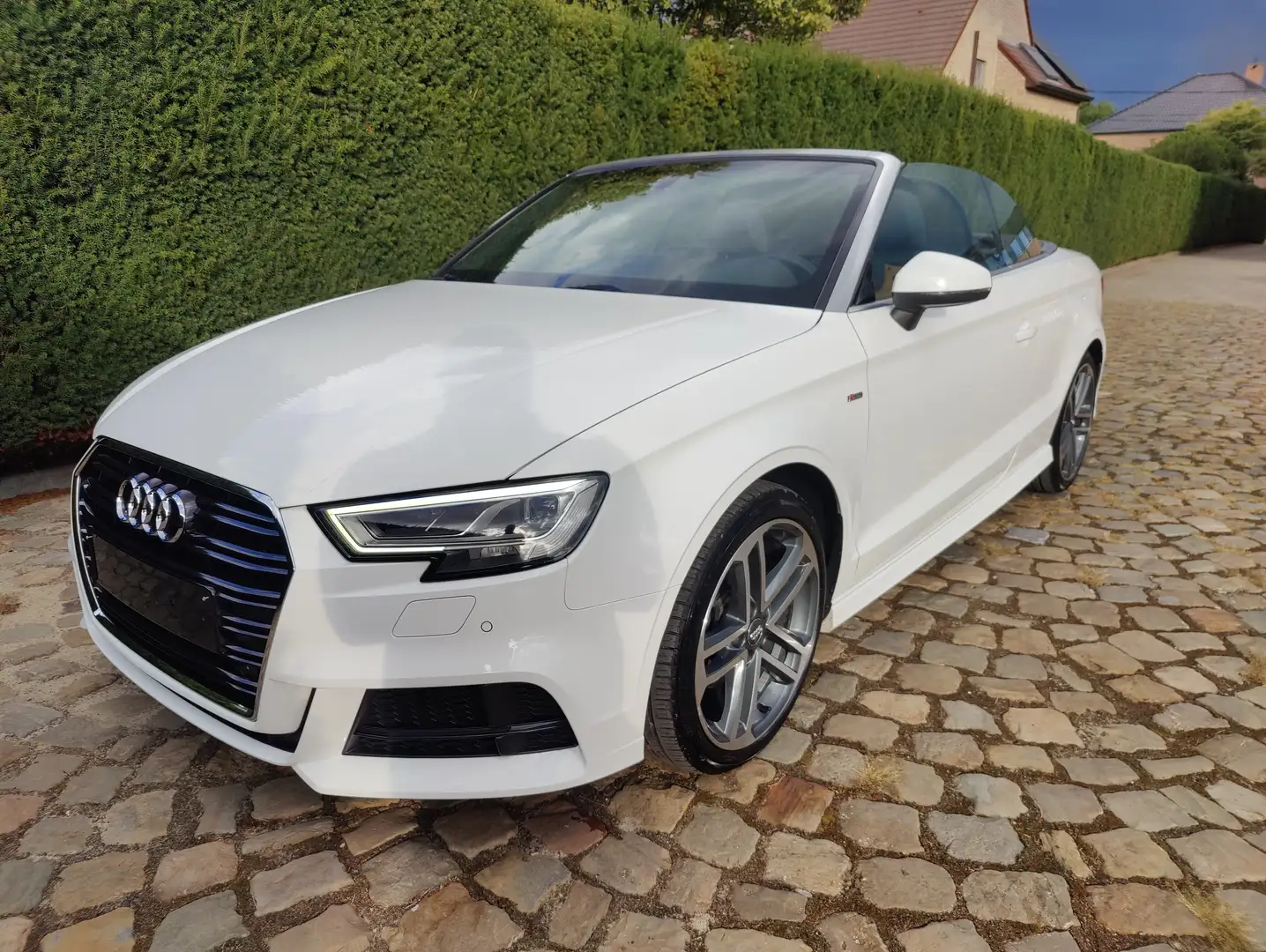 Audi A3 A3 1.5 TFSI Cabrio S tronic Sport S-line Blanc - 2