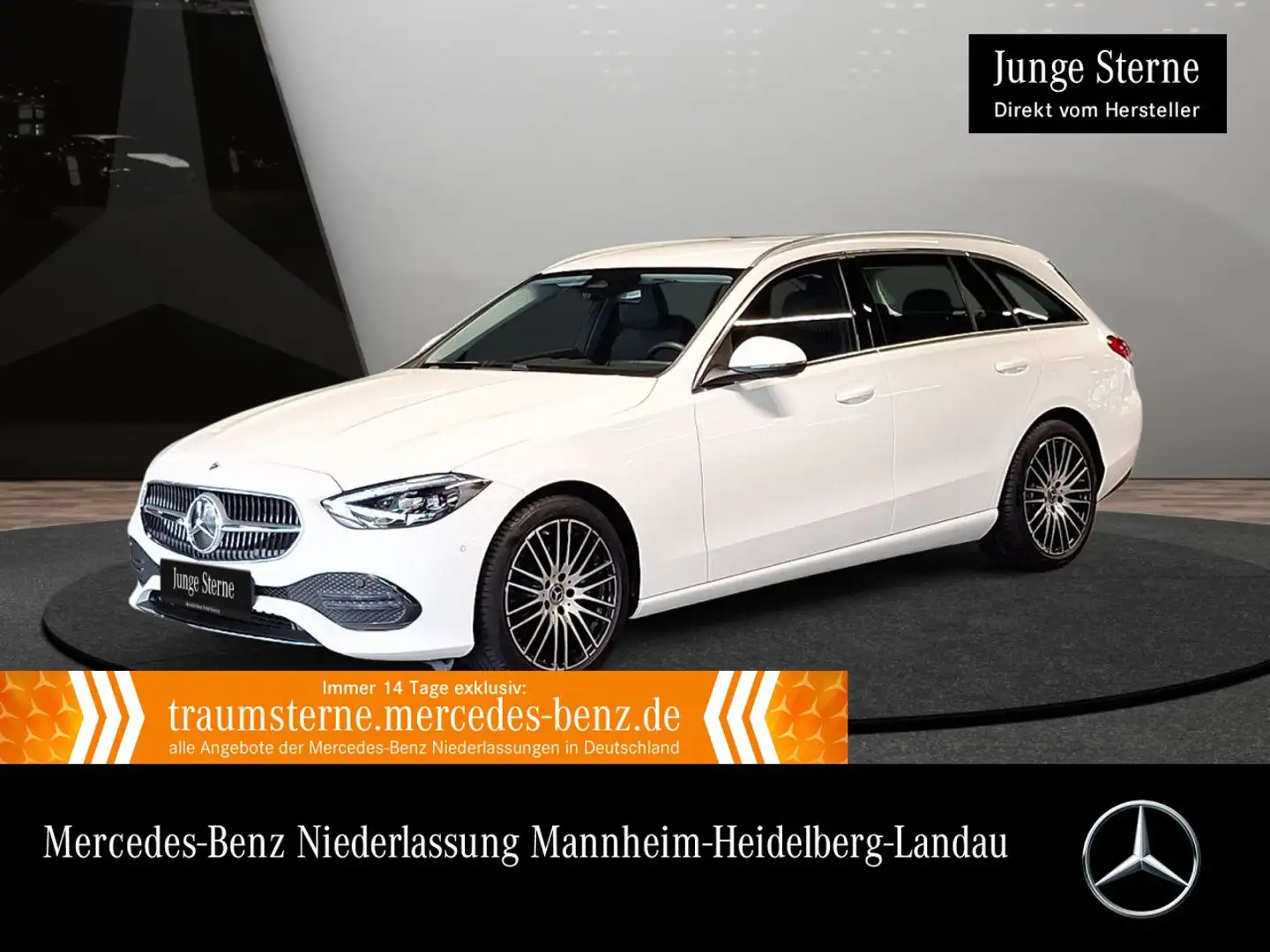 Mercedes-Benz C 220 d T AVANTG+AHK+LED+KAMERA+TOTW+KEYLESS+9G Blanco - 1