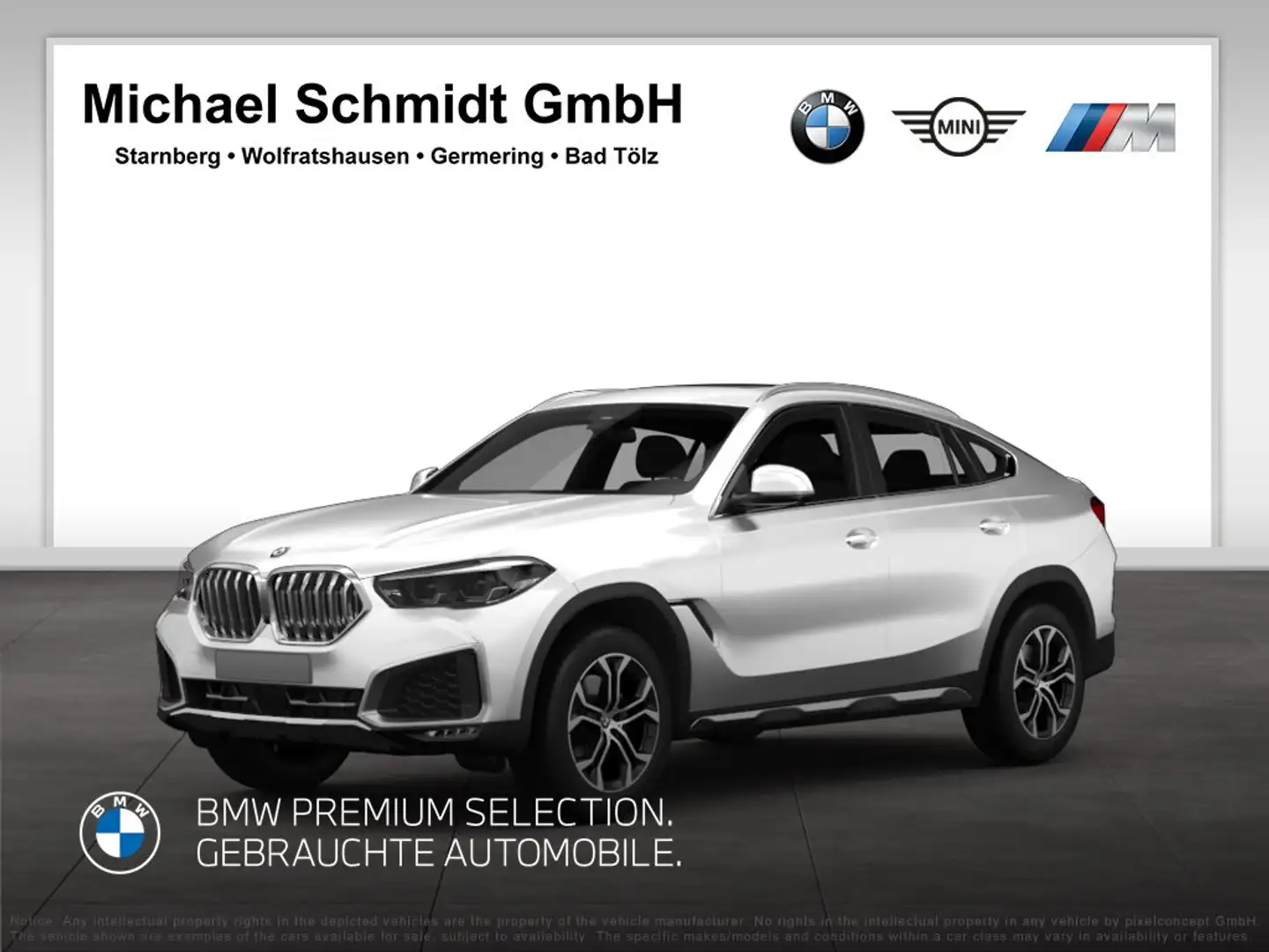 BMW X6 xDrive30d *M Sportpaket*LC Prof.*HUD*HiFi*DAB*Pano Weiß - 1
