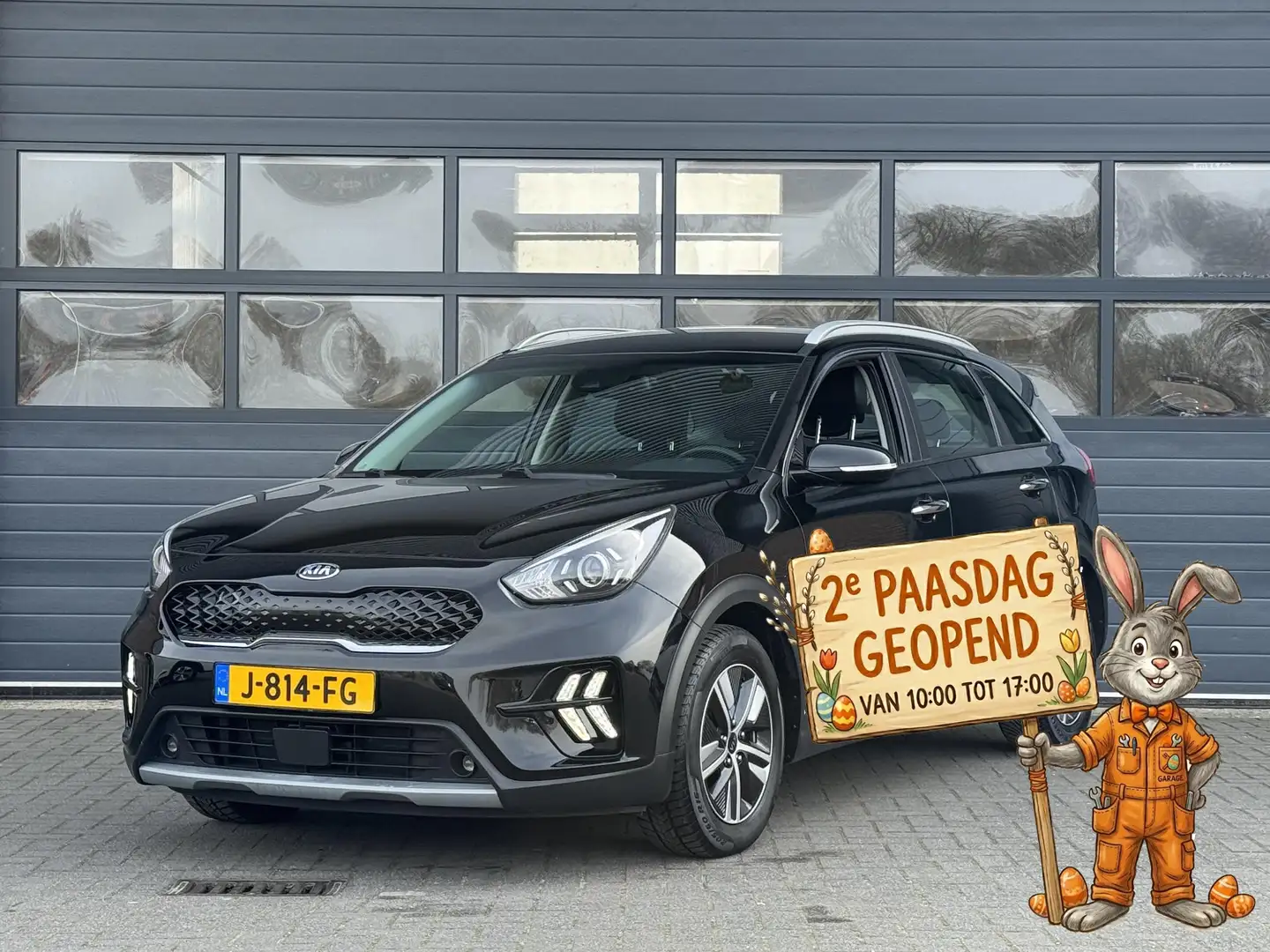 Kia Niro 1.6 GDI HYBRID DYNAMICLINE I 2E PAASDAG OPEN I P-C Schwarz - 1