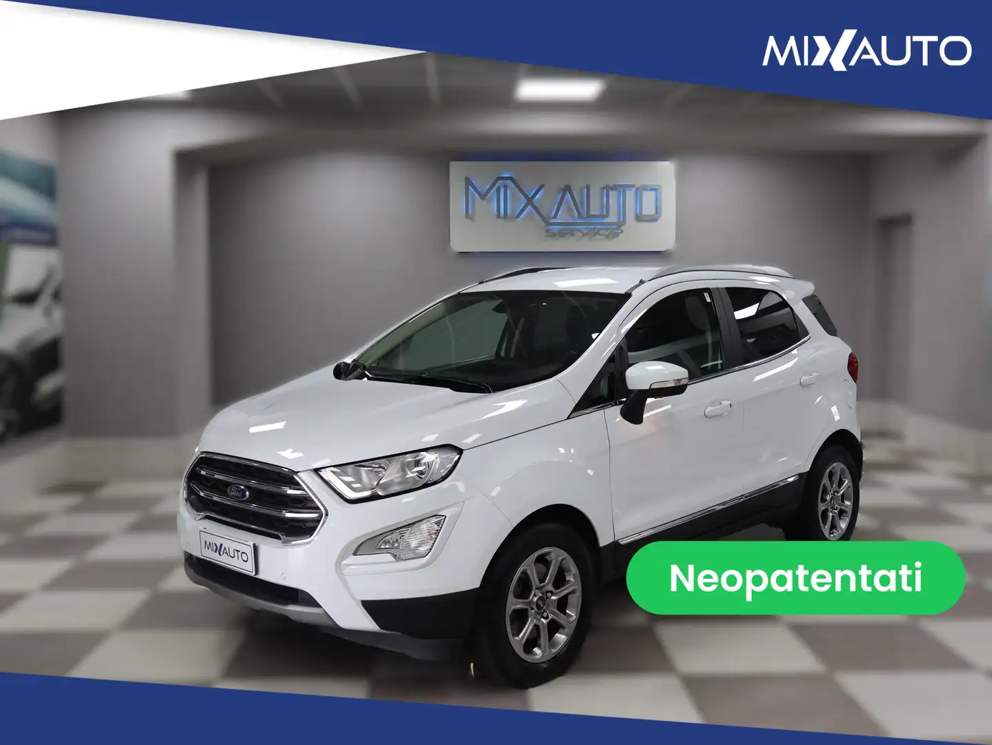 Ford EcoSport 1.0 EcoBoost 100 CV Titanium EU6 Bianco - 1