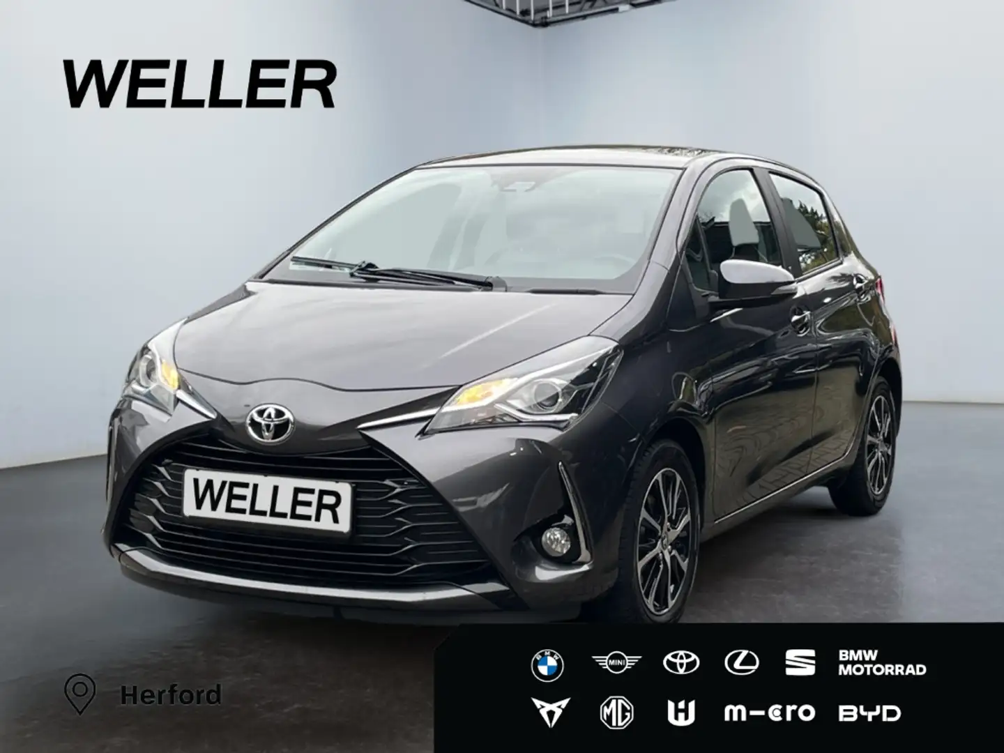 Toyota Yaris 1,5-Dual-VVT-iE Team D*Kamera*SHZ*Bluetooth* Gris - 1