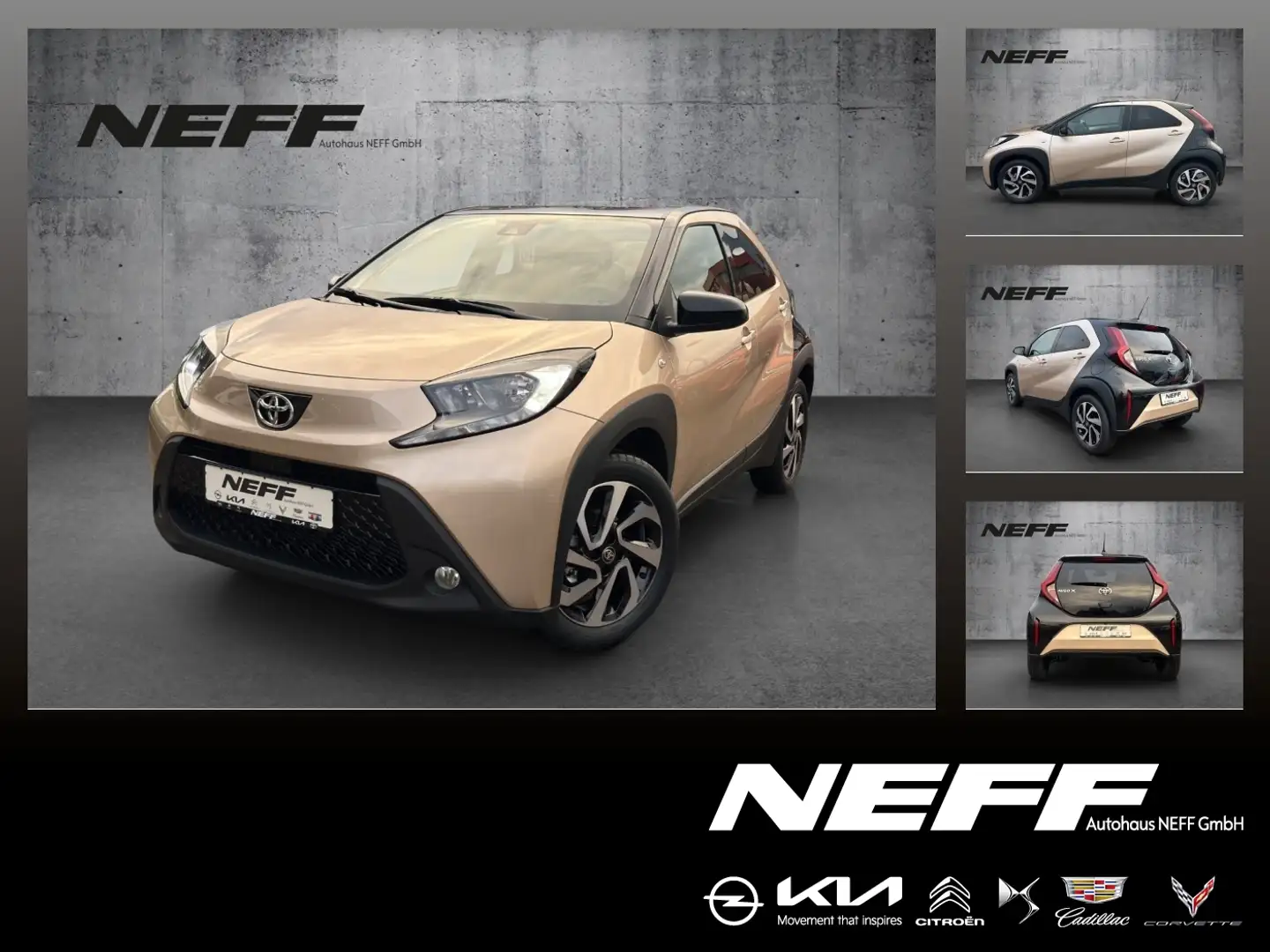 Toyota Aygo X Teamplayer *BLACKWEEK* FLA SpurH KAM ACC Beige - 1