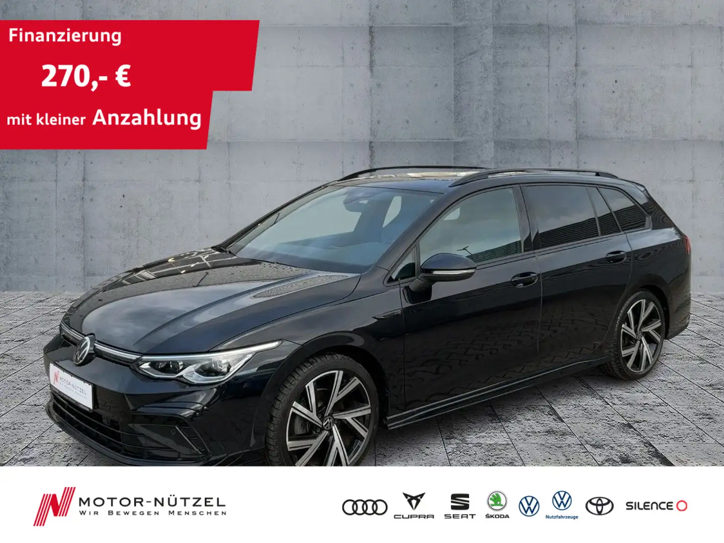 Volkswagen Golf Variant Golf VIII Variant 1.5 TSI R-LINE MATRIX+NAV+PANO Schwarz - 1