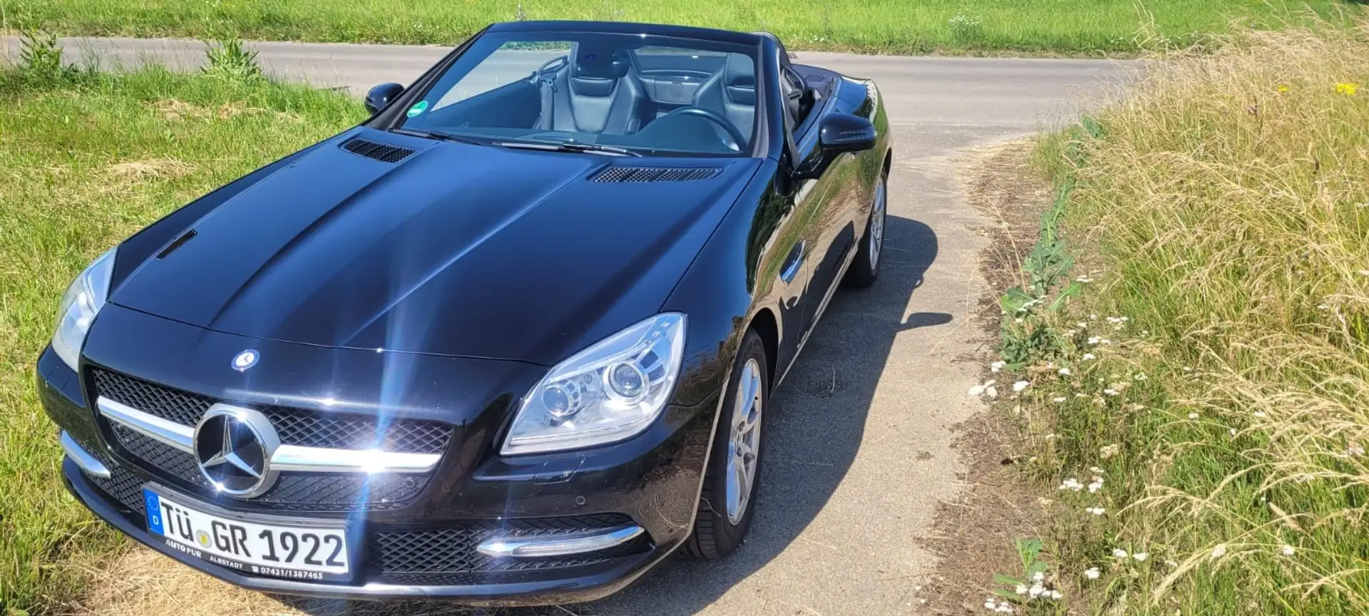 Mercedes-Benz SLK 200 Inspektion NEU,Volleder,Xenon, top gepflegt uvm. Noir - 1