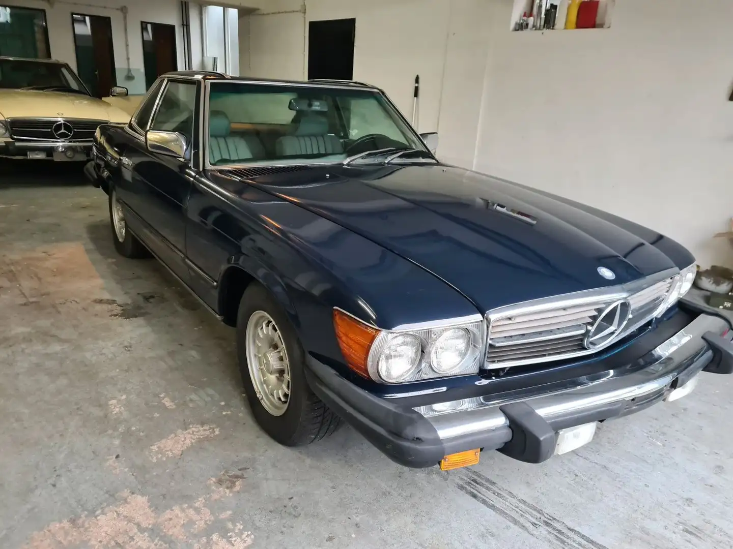 Mercedes-Benz SL 380 USA Import Blauw - 1