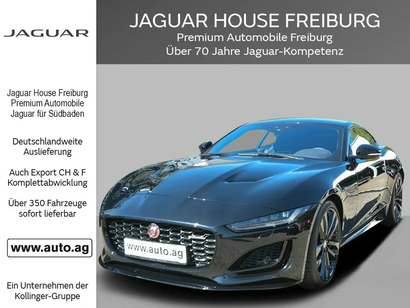 Jaguar F-Type P450 AWD V8 R-DYNAMIC GAR 2028 APPROVED Noir - 1