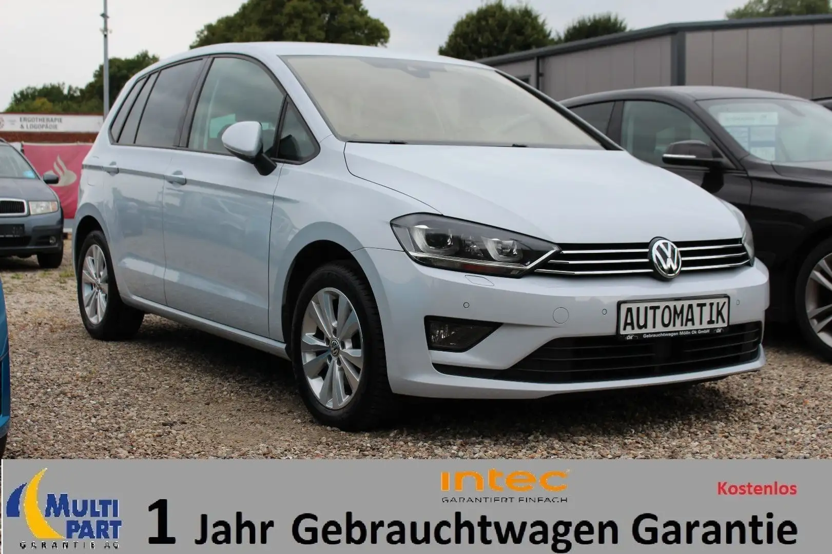 Volkswagen Golf Sportsvan Automatik*S.Heft*LED*SHZ*LHZ*ACC* Silber - 1