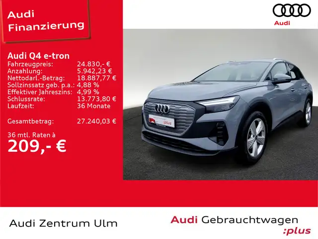 Audi Q4 e-tron Q4 35 e-tron 19 LED NAVI-VORB. PDC SHZ VIRT.