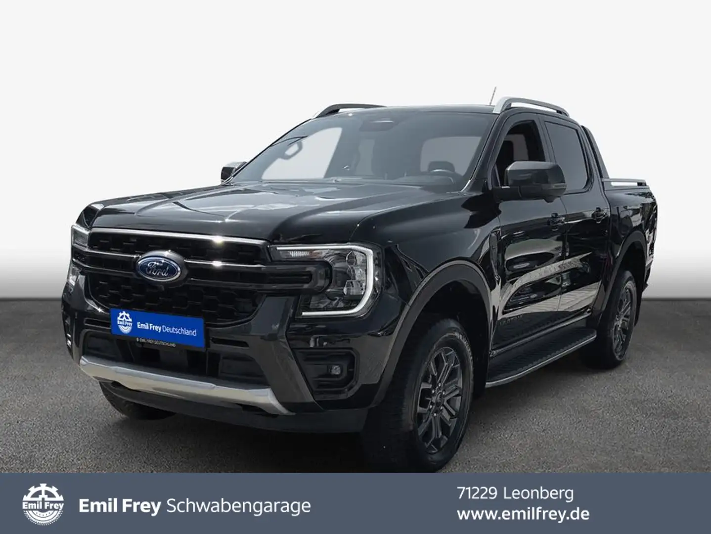 Ford Ranger 2.0 DOKa/Ka+ Autm. Wildtrak *AHK *NAVI *GRA *CA Noir - 1