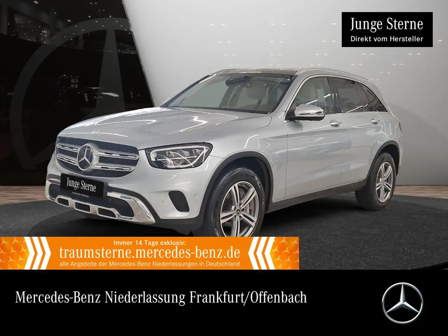 Mercedes-Benz GLC 300 de 4M PANO+360+LED+FAHRASS+HUD+KEYLESS+9G Silber - 1
