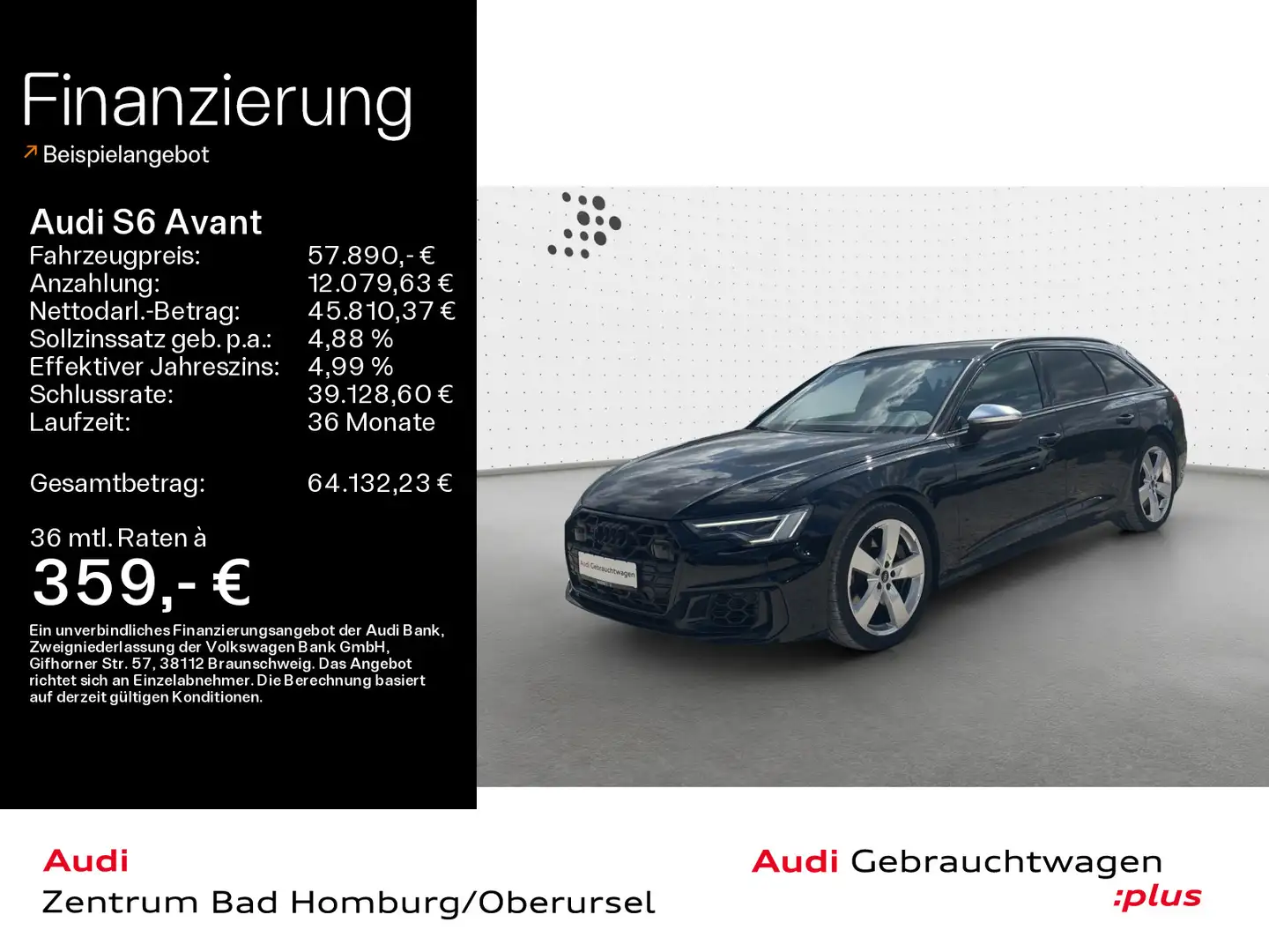 Audi S6 3.0 TDI quattro*Navi*LED*Alu*PDC*Virtua Schwarz - 1