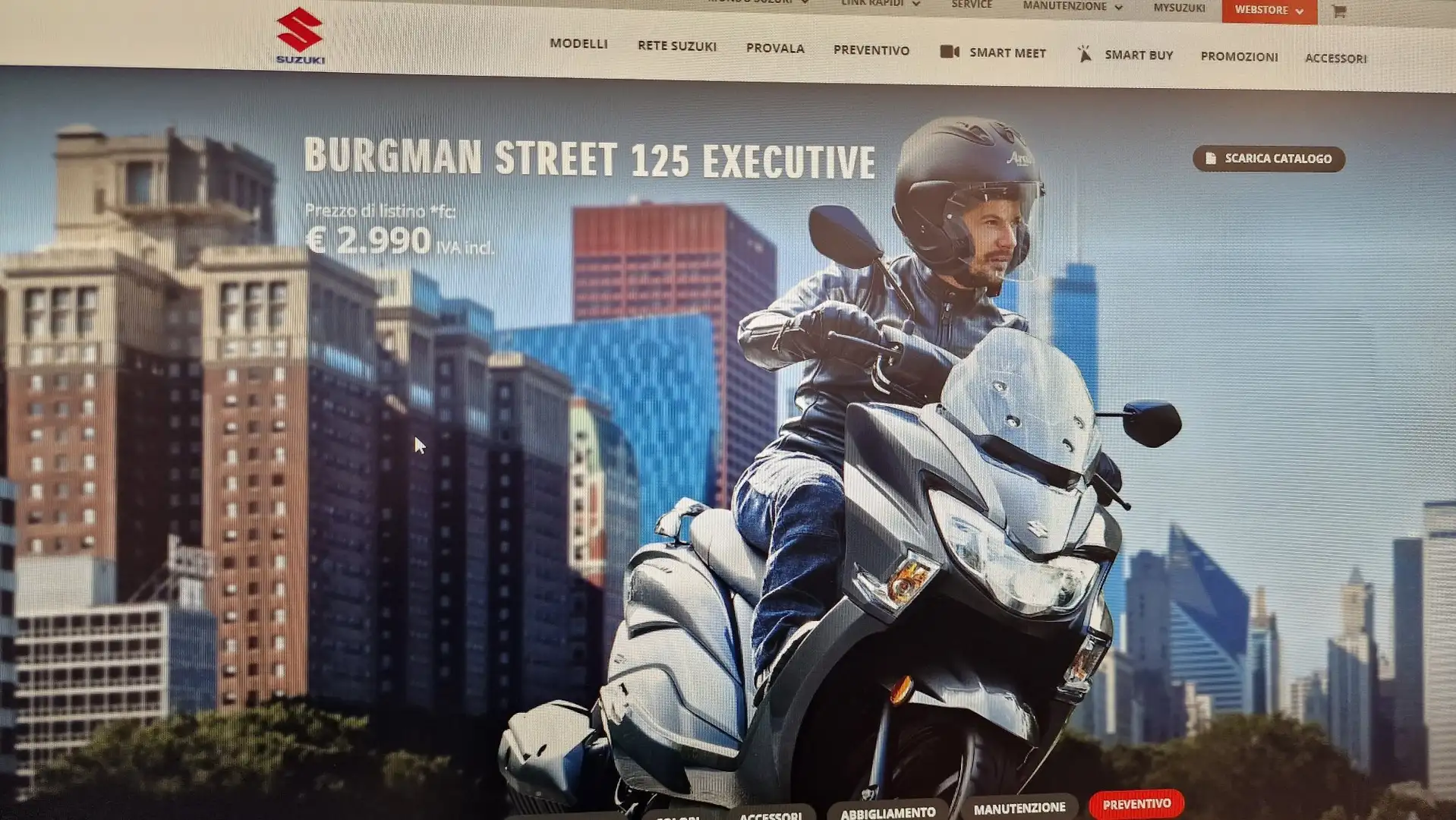 Suzuki Burgman 125 NUOVO MODELLO 125 BURGMAN STREET Blanc - 1