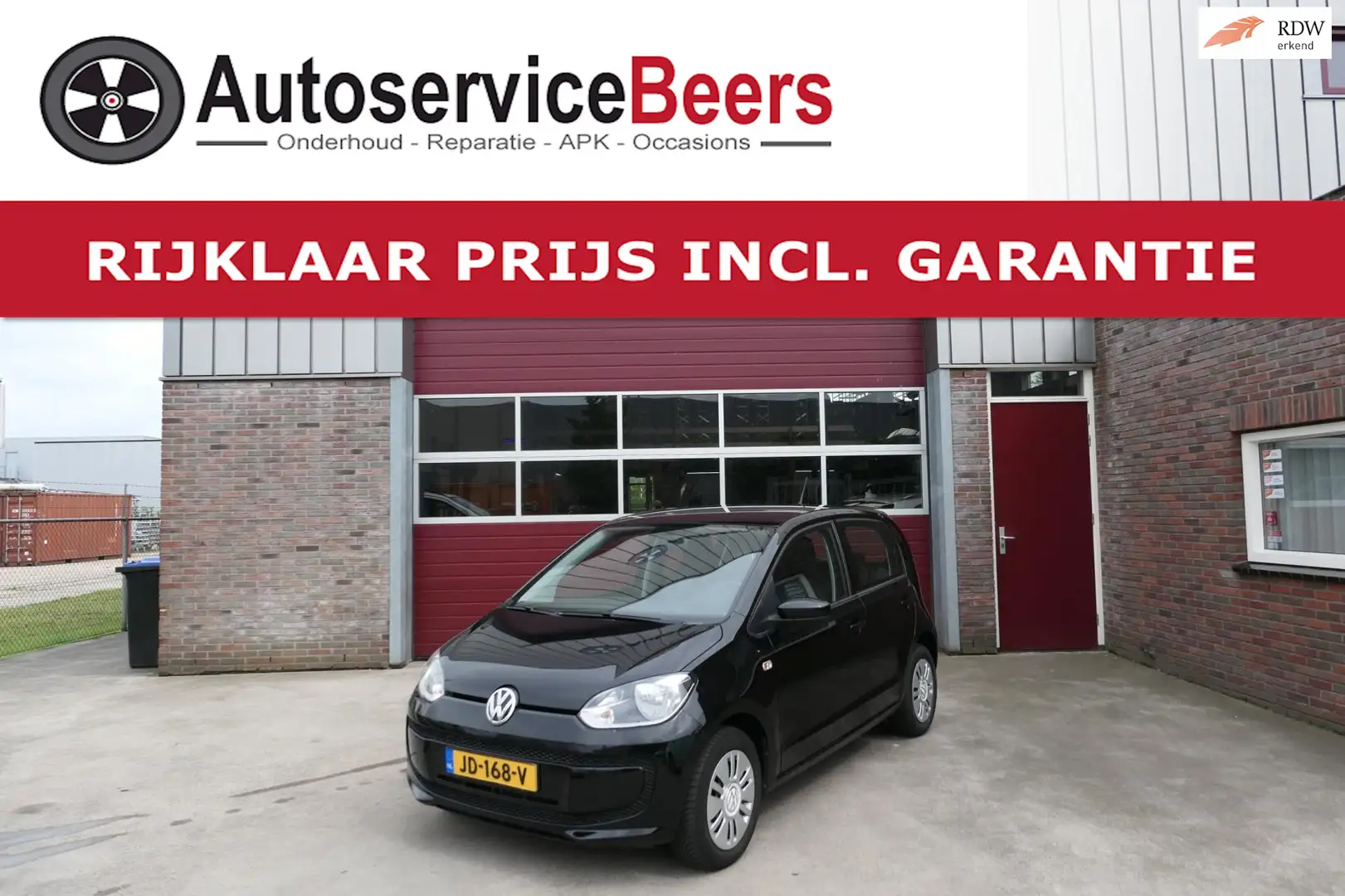 Volkswagen up! 1.0 move up!, 77.000KM!, Automaat, Airco, Rijklaar Zwart - 1