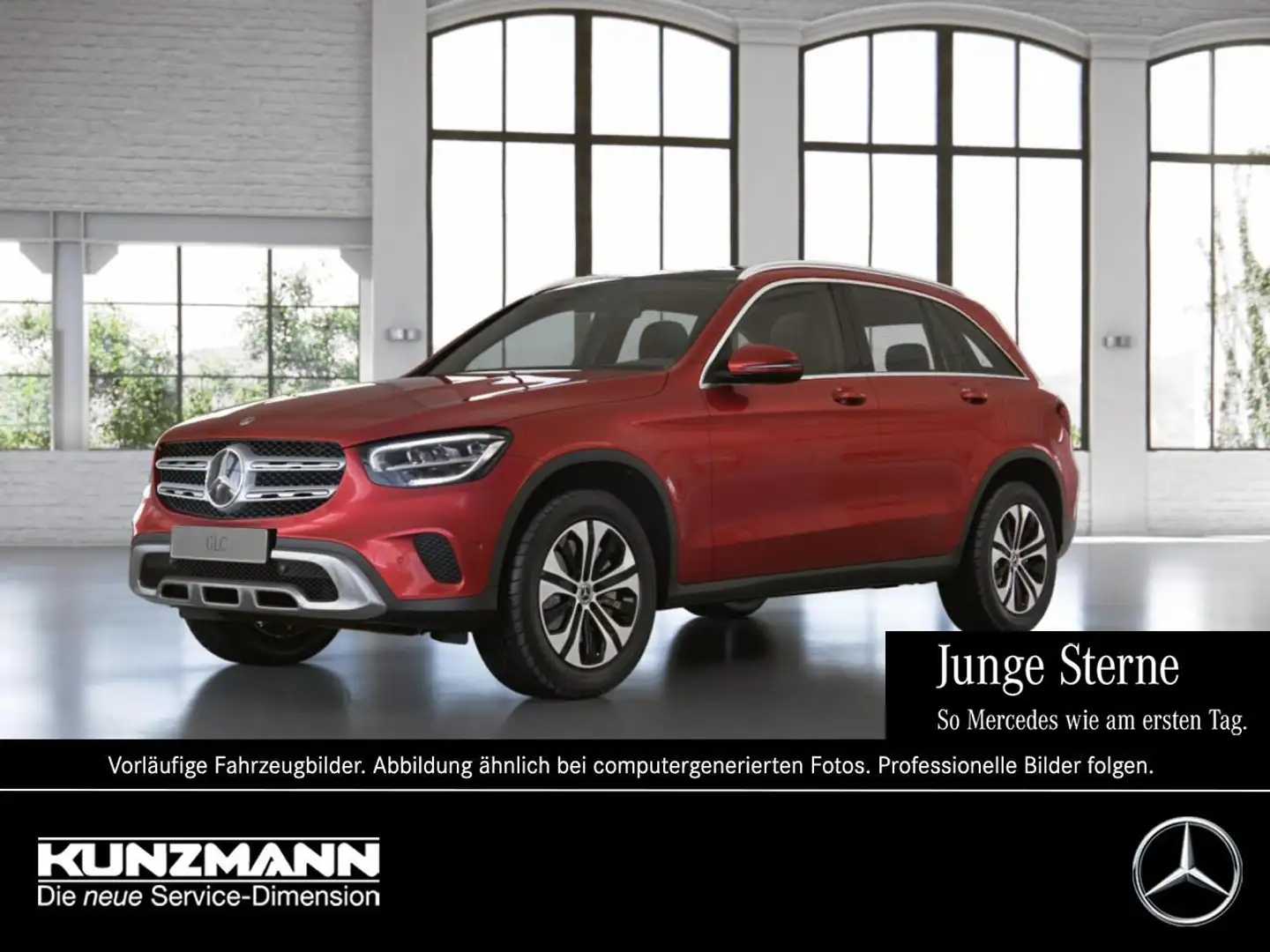 Mercedes-Benz GLC 300 e 4M MBUX-Navi Panorama Kamera AHK LED Rot - 1