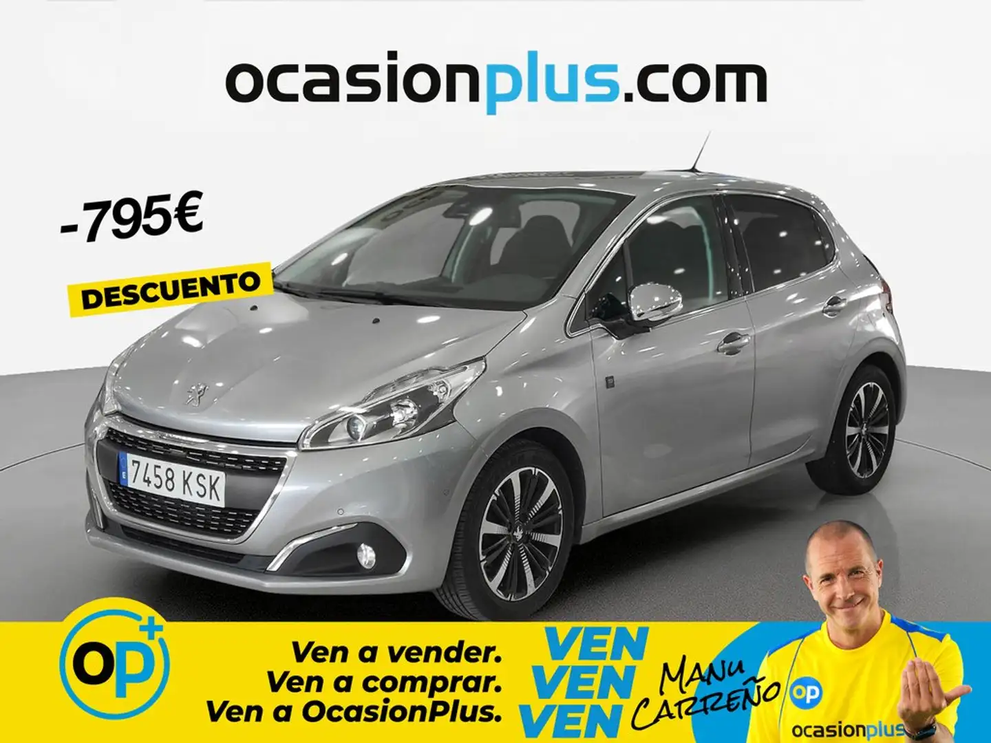 Peugeot 208 1.2 PureTech S&S Tech Edition 110 Gris - 1