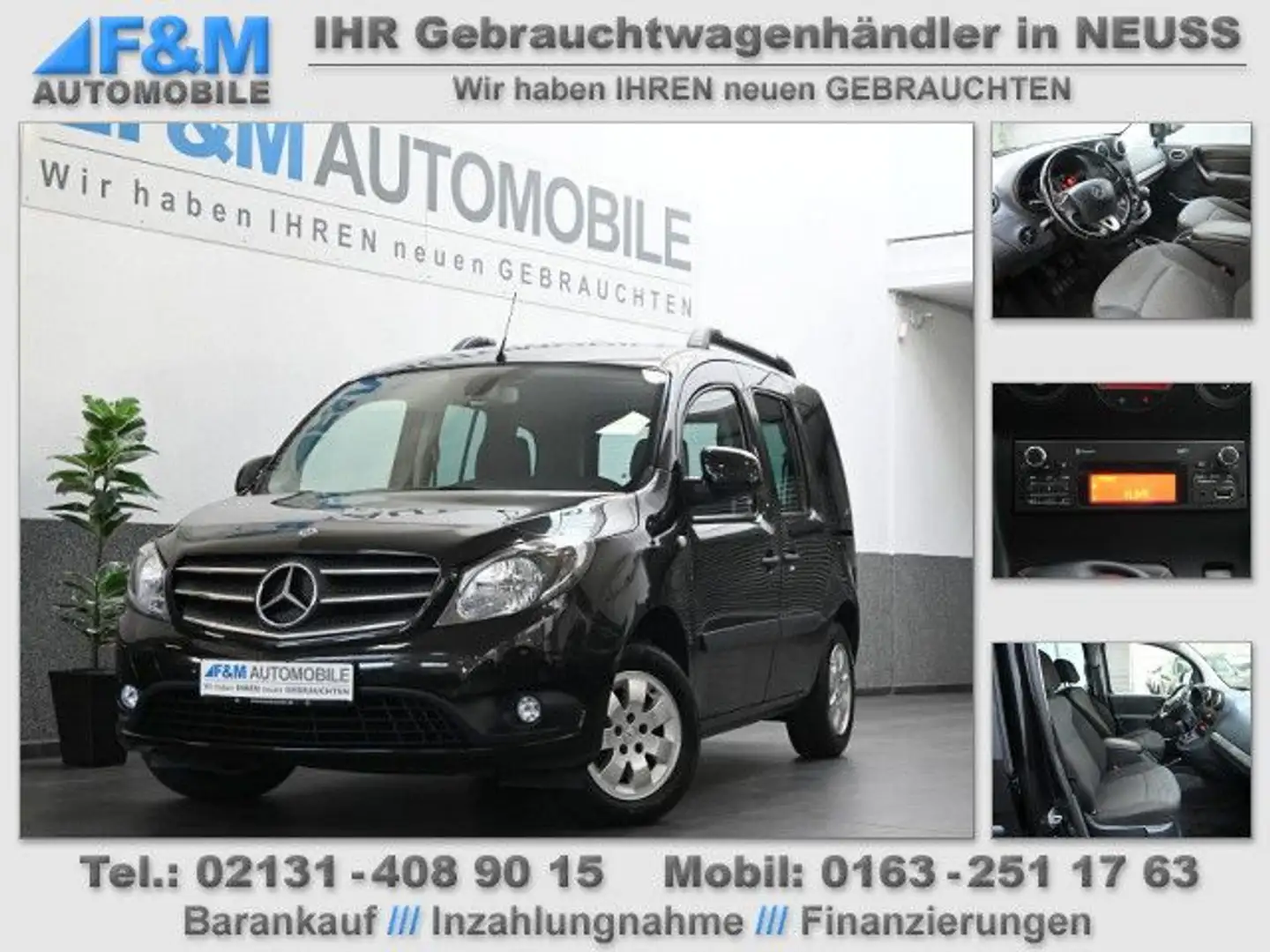 Mercedes-Benz Citan 111 CDI Tourer Lang Klimaaut. PDC 5 Sitze Noir - 1