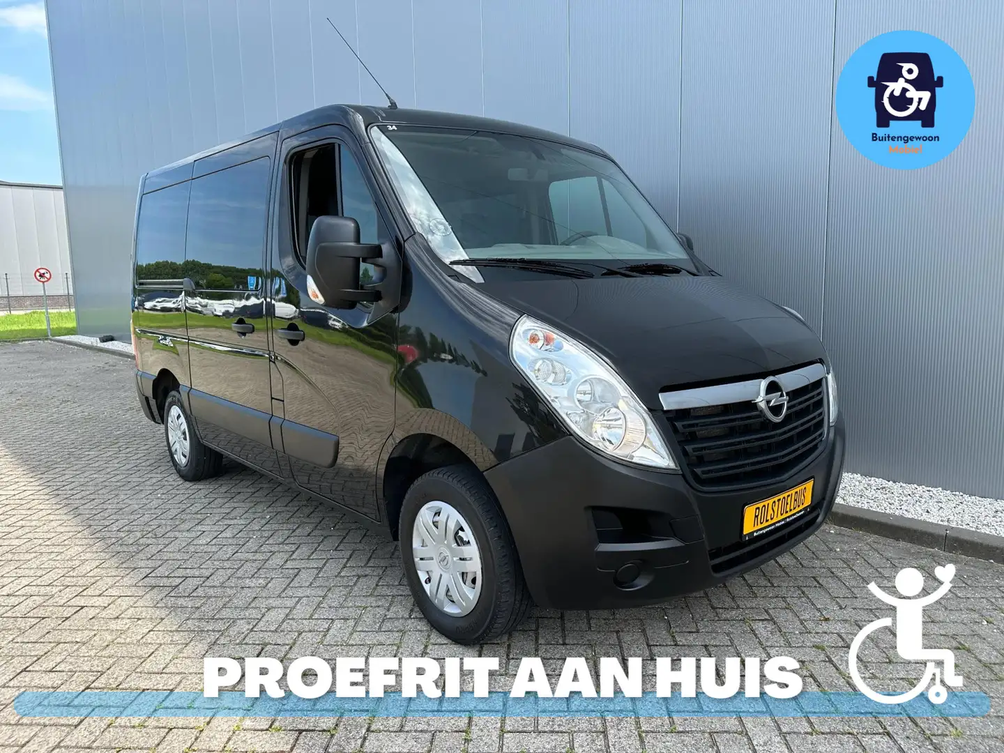 Opel Movano Rolstoelbus Zelfrijder Elek. Deuren Handbediening Noir - 1