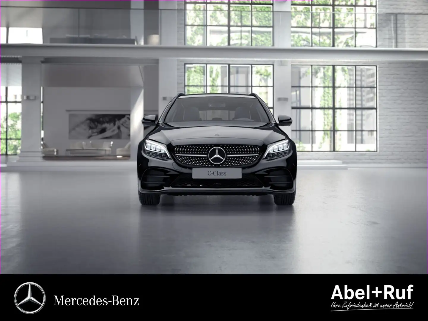 Mercedes-Benz C 220 d 4M T AMG+LED+NIGHT+Burme+Kamera+TotW+AHK Schwarz - 2