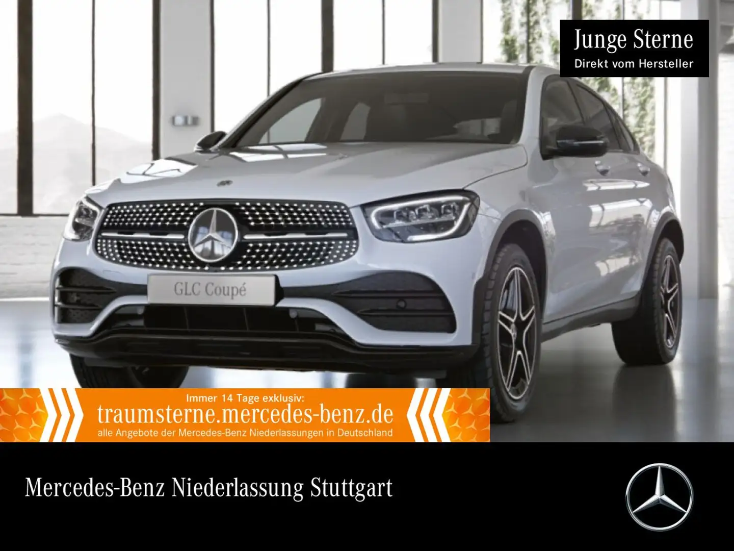 Mercedes-Benz GLC 300 e Coupé 4M AMG+NIGHT+LED+KAMERA+KEYLESS Weiß - 1