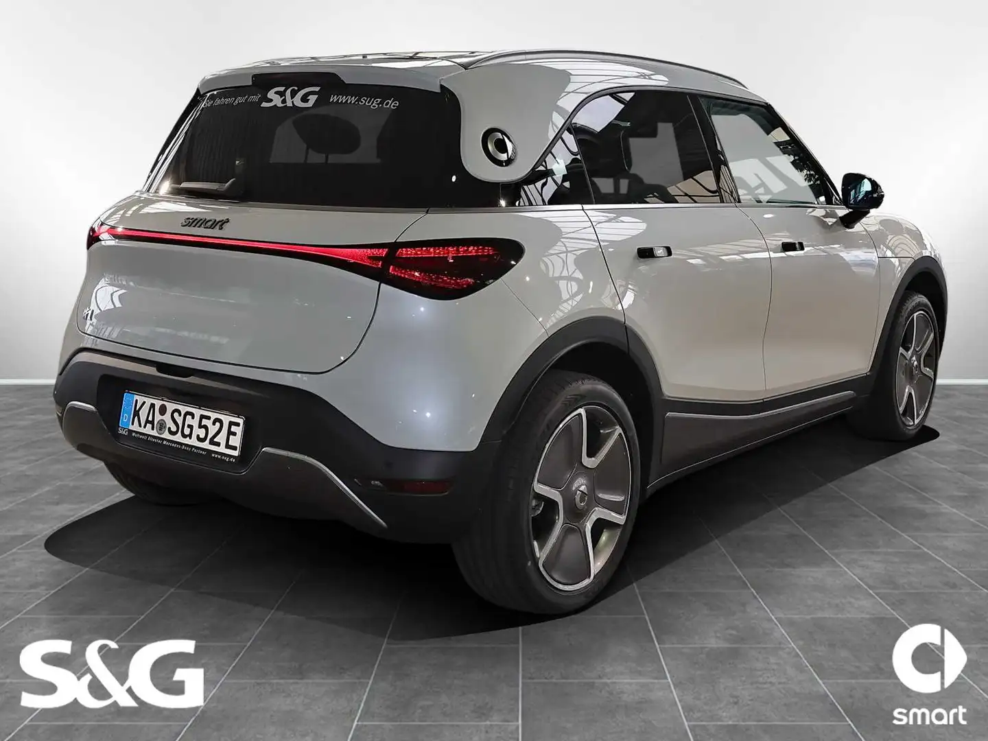 smart #1 PULSE 22KW+DAB+Navi+LED+360°+Head-Up+Fahrassi Weiß - 2