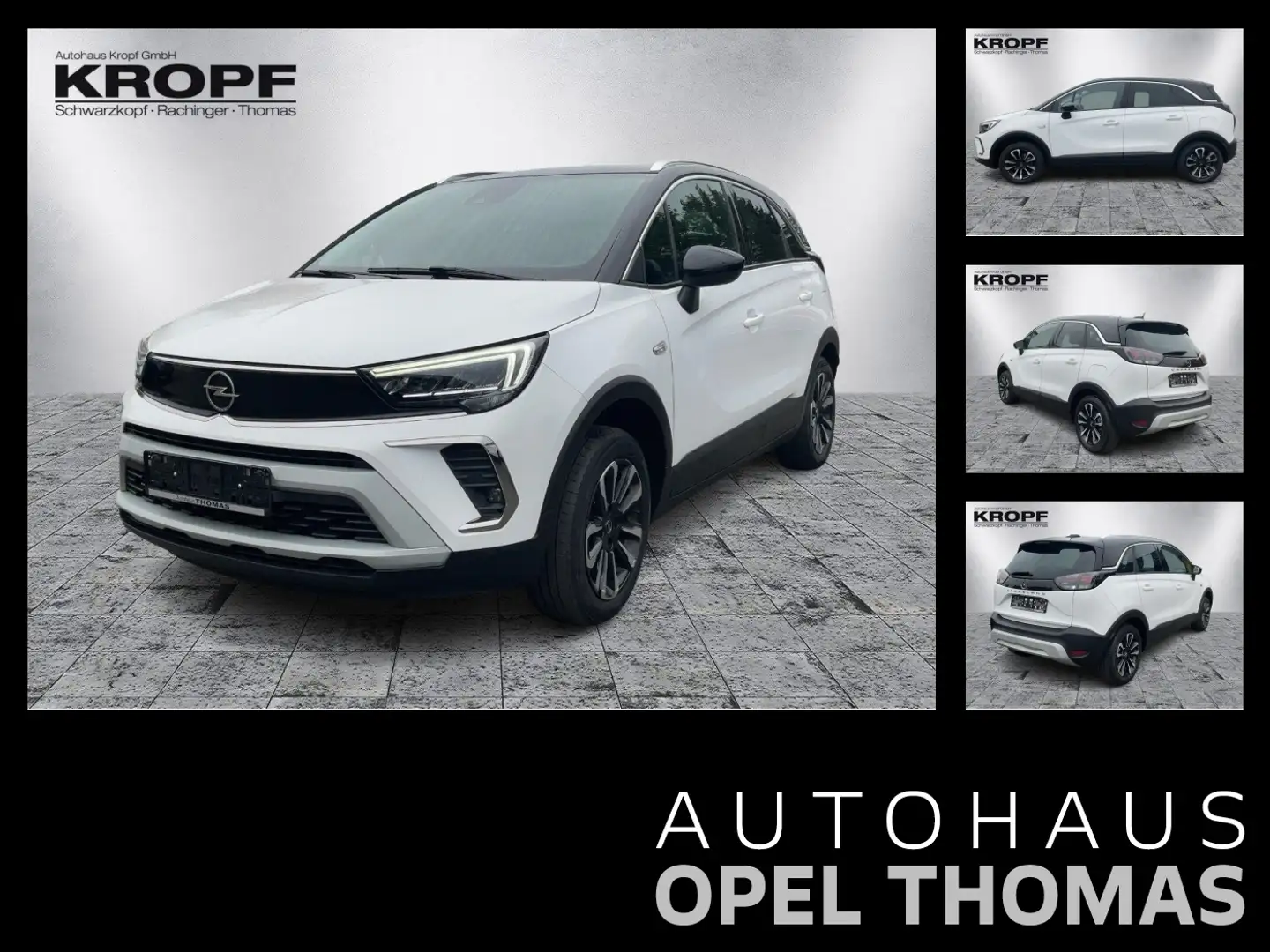 Opel Crossland 1.2 Turbo Elegance LED+SHZ+2xKlima+LM Weiß - 1