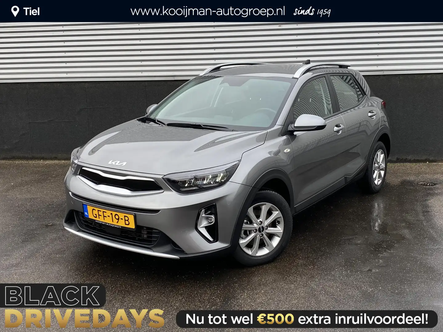 Kia Stonic 1.0 T-GDi MHEV DynamicLine Navigatie, Apple CarPla Gris - 1