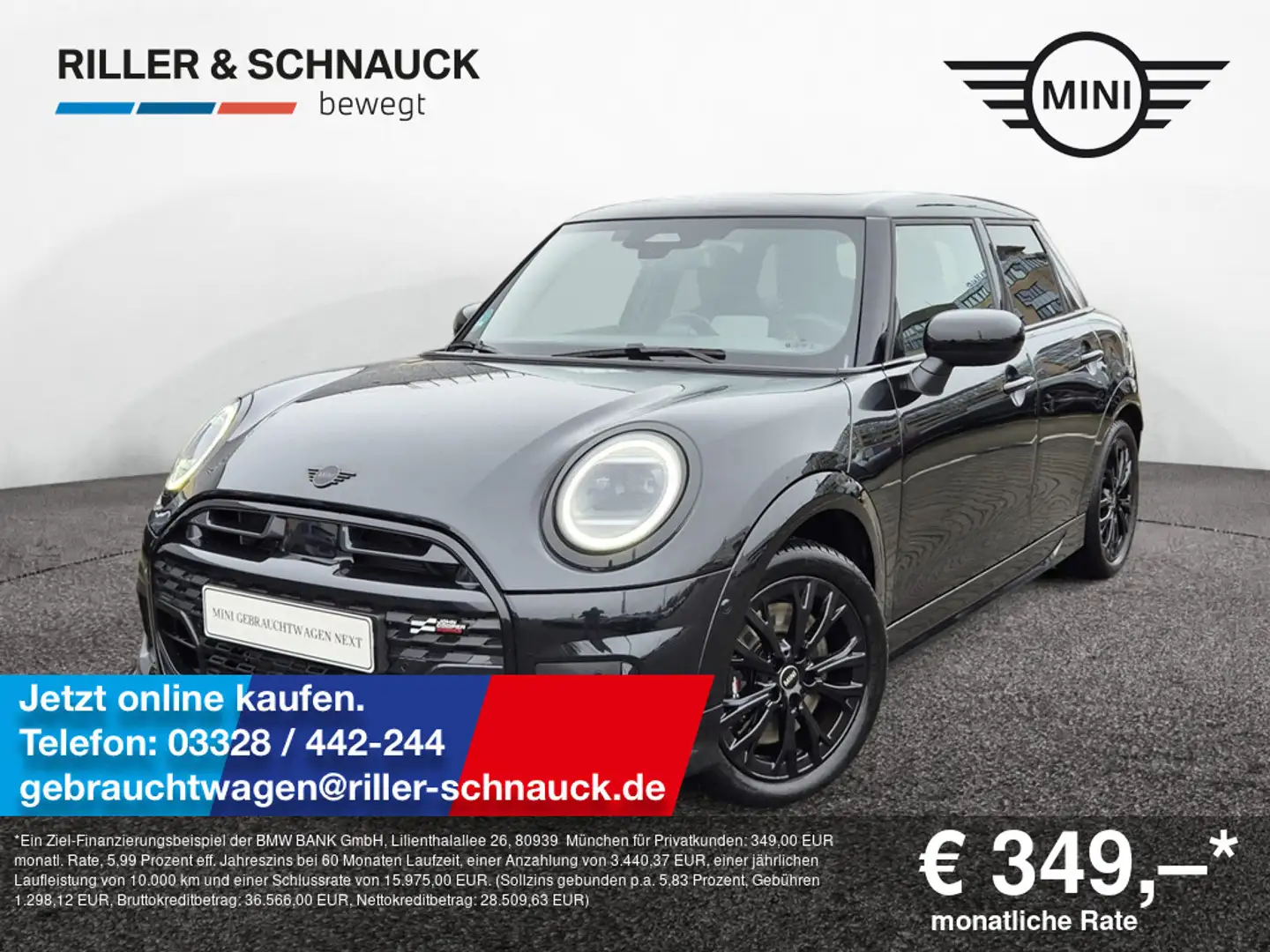 MINI Cooper C John Cooper Works JCW PANO+HUD+LED+N Schwarz - 1