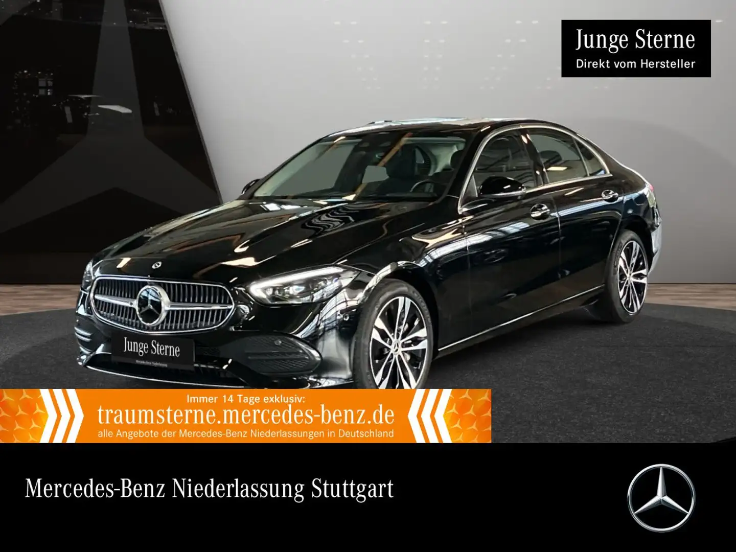 Mercedes-Benz C 300 e AVANTG+360+KEYLESS+9G Schwarz - 1